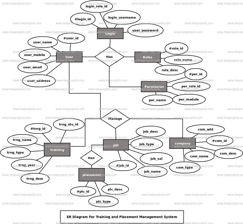 Training and Placement Management System ER Diagram Training and Placement Management System ER Diagram
