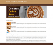 Python, Django and MySQL Project on Coffee Shop Management System Python, Django and MySQL Project on Coffee Shop Management System