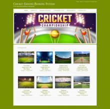 Java, JSP and MySQL Project on Cricket Ground Booking System Java, JSP and MySQL Project on Cricket Ground Booking System