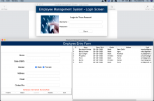 Python Tkinter and MySQL project on Employee Management System Python Tkinter and MySQL project on Employee Management System