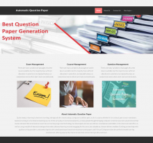 PHP and MySQL Project on Automatic Question Paper Generator PHP and MySQL Project on Automatic Question Paper Generator