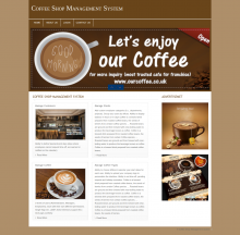 PHP and MySQL Project on Coffee Shop Management System PHP and MySQL Project on Coffee Shop Management System